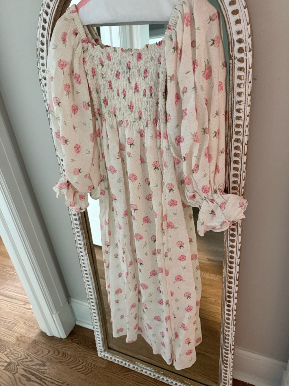 Daily Sleeper “Atlanta” Linen Dress in Roses
